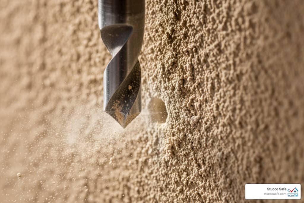 drill bit stucco