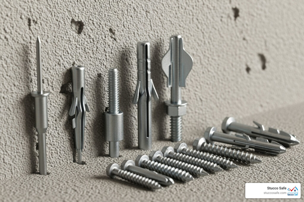 stucco anchor types