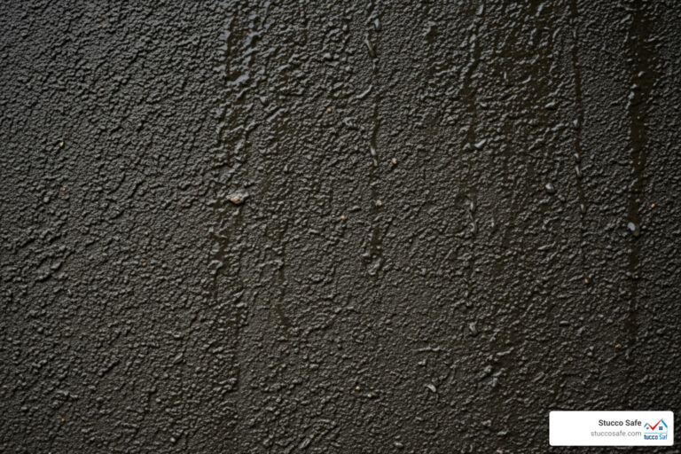 stucco wet after rain