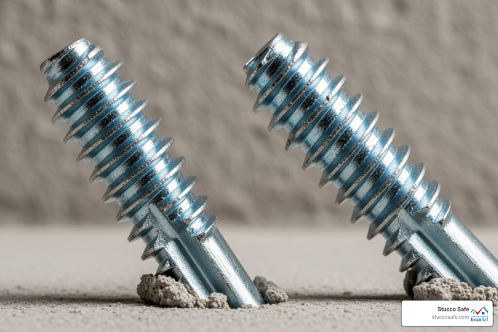 best screws for stucco