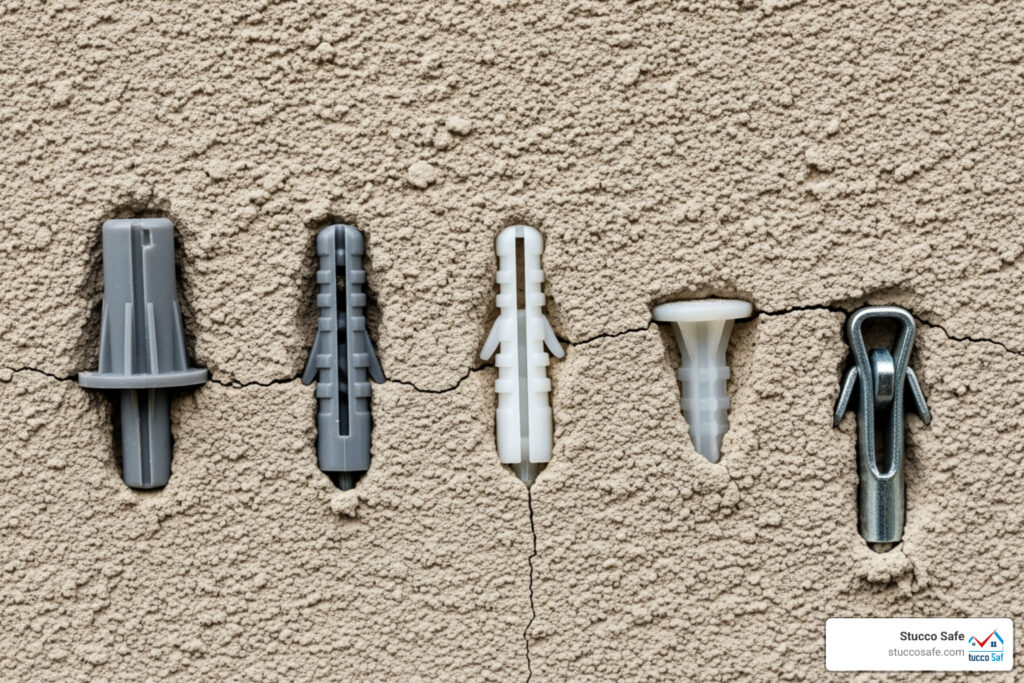 best anchors for stucco exterior