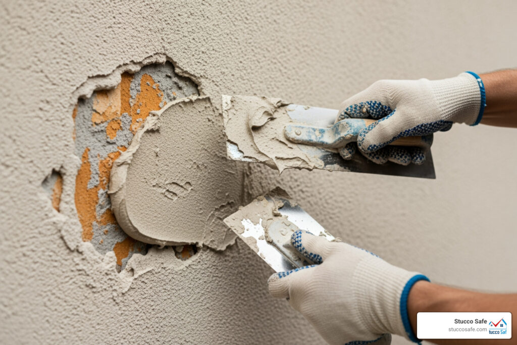 cost to repair stucco wall