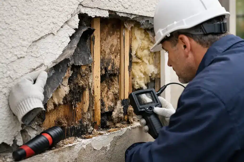 What a Stucco Inspection Finds Behind Walls